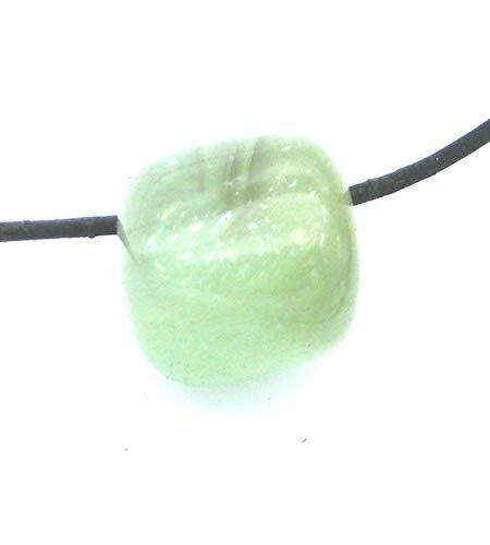 Amaryllis Trommelstein gebohrt Calcit grün 2-2,5 cm