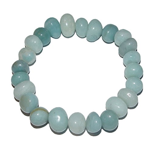 Amazonit Armband, elastisch aufgezogen
