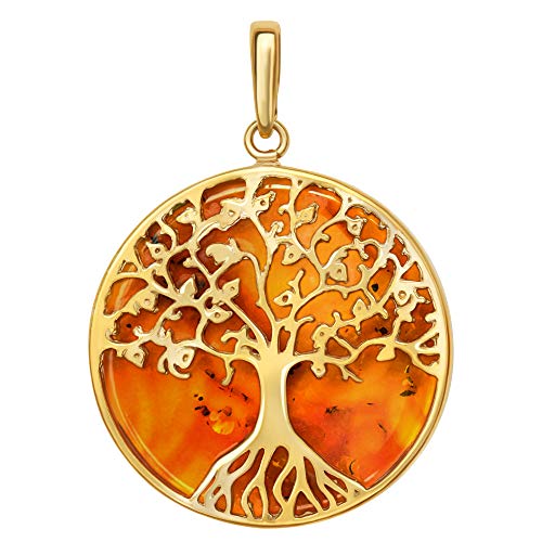 Ostsee Bernstein Kettenanhänger in 925 Sterling Silber