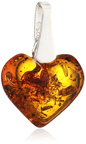 925er Sterlingsilber Anhänger mit Bernstein
