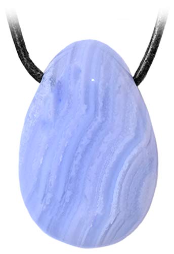 Lederkette mit Trommelstein Anhänger de