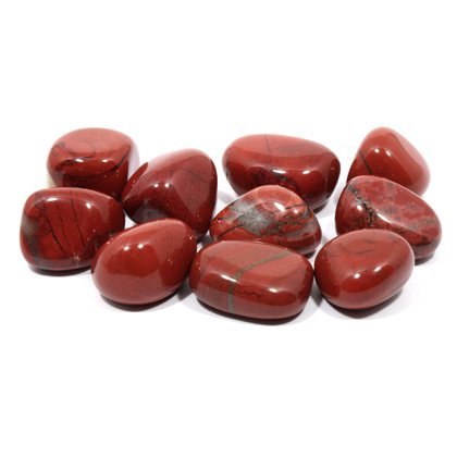 Rot Jaspis Trommelstein (20-25mm) 5er Pack