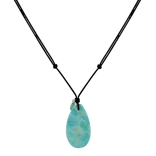 Larimar Tropfen Halskette