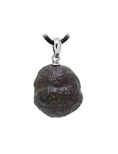 Moqui Marbles Kettenanhänger mit 925er Silberöse und Lederband