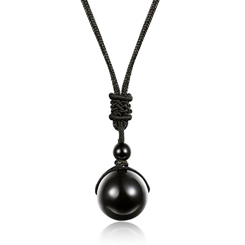 Obsidian Anhänger an Halskette für Damen und Herren