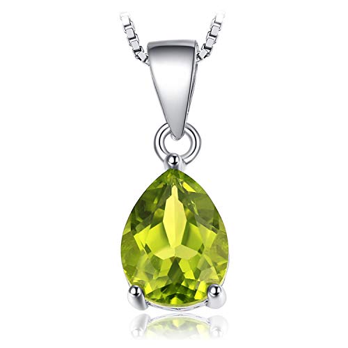 Peridot 1.5ct Solitaire Anhänger 925 Sterling Silber