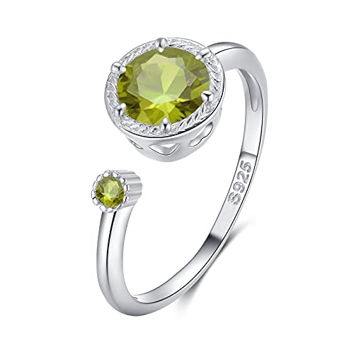 Peridot Ring aus 925er Sterling Silber