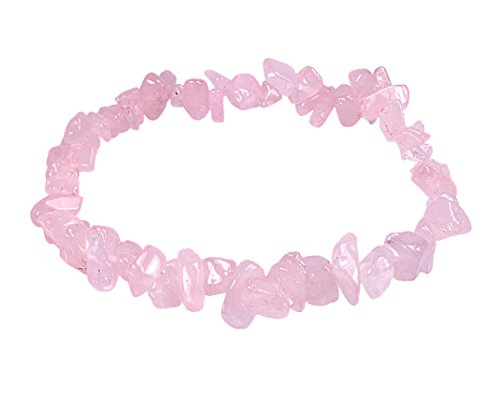 Rosenquarz Splitterarmband