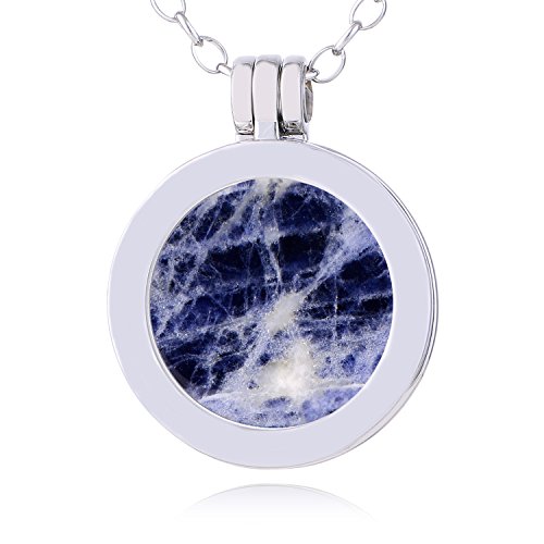 Afrikanischer Sodalith mit Halskette 70cm