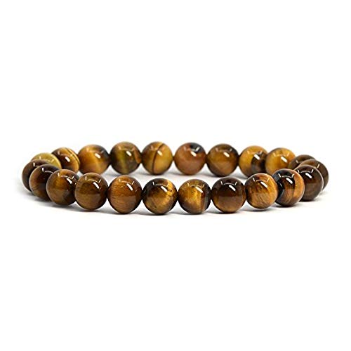 Tigerauge Armband, dehnbar, 8mm Perlen