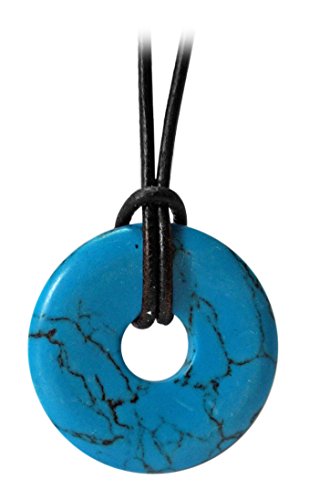 Donut Anhänger aus Türkis Edelstein