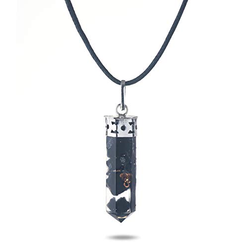 Schwarzer Turmalin Stift-Anhänger