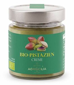 Agrisicilia süße Bio Pistazien-Creme aus Sizilien Brotaufstrich, 200g