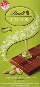 Lindt LINDOR Tafel, Pistazie Promotion, 10 x 100g