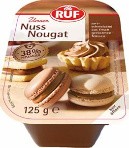 RUF Nuss Nougat mit 38% Haselnüssen, 6 x 125g
