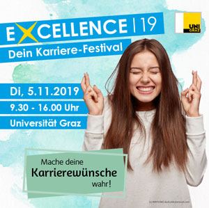 Karriere Messe – Die EXCELLENCE|19 – Dein Karriere-Festival an der Uni Graz