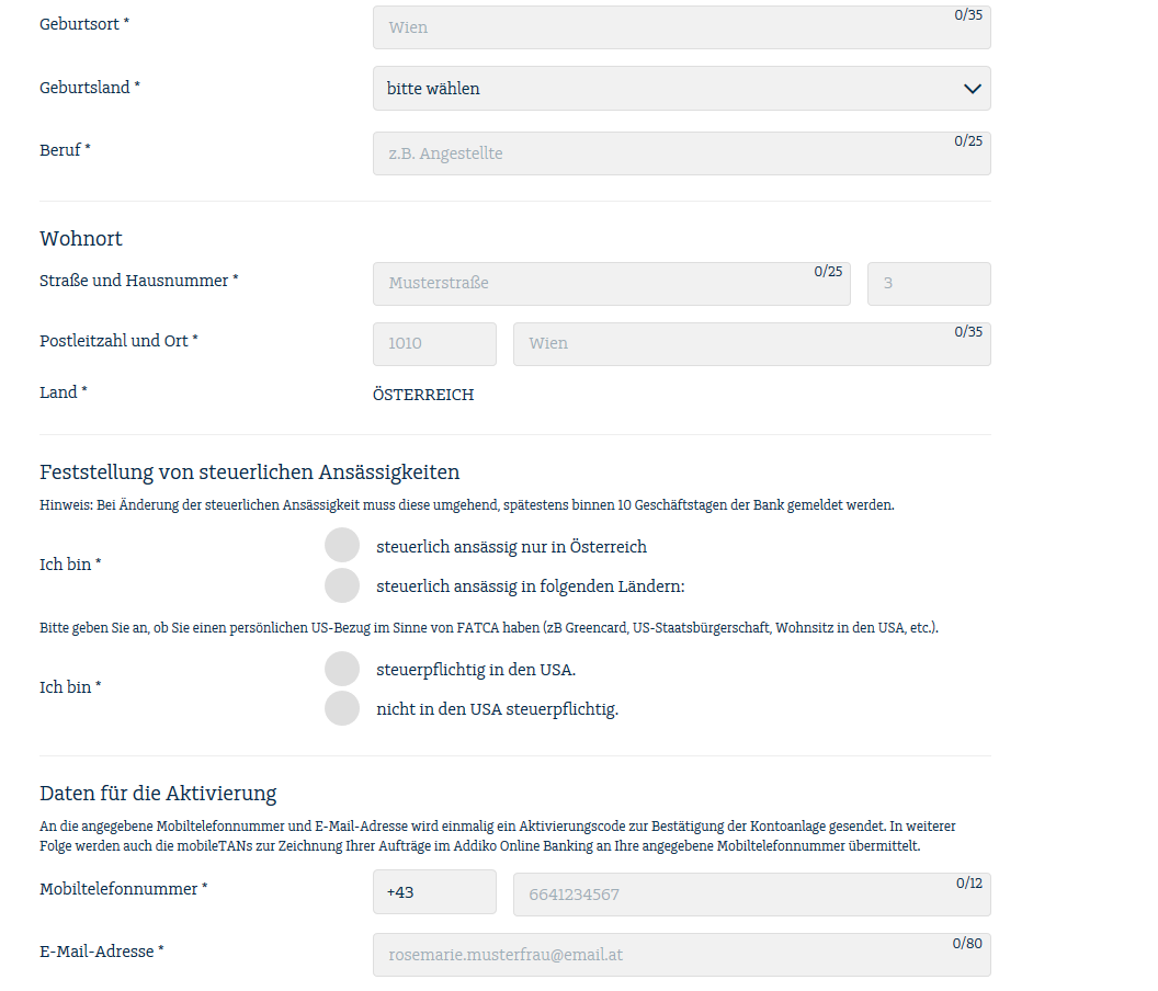 addiko bank tagesgeld persoenliche angaben