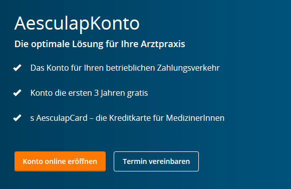 Erste Bank AesculapKonto für Ärzte – Erfahrung – Test  [2021]