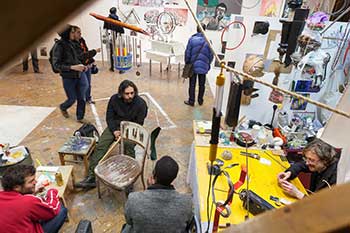 Einblick in den Fachbereich Kontextuelle Malerei, Rundgang 2015, Foto: Lisa Rastl © Akademie der bildenden Künste Wien