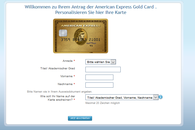 american express gold card antrag