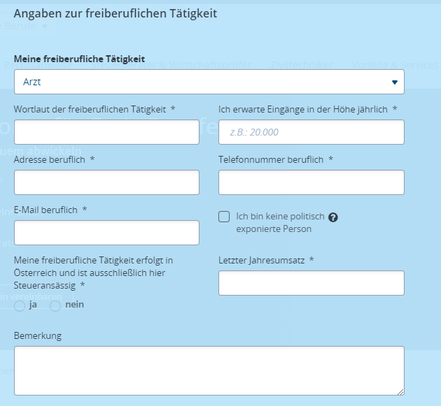 angaben taetigkeit erste bank