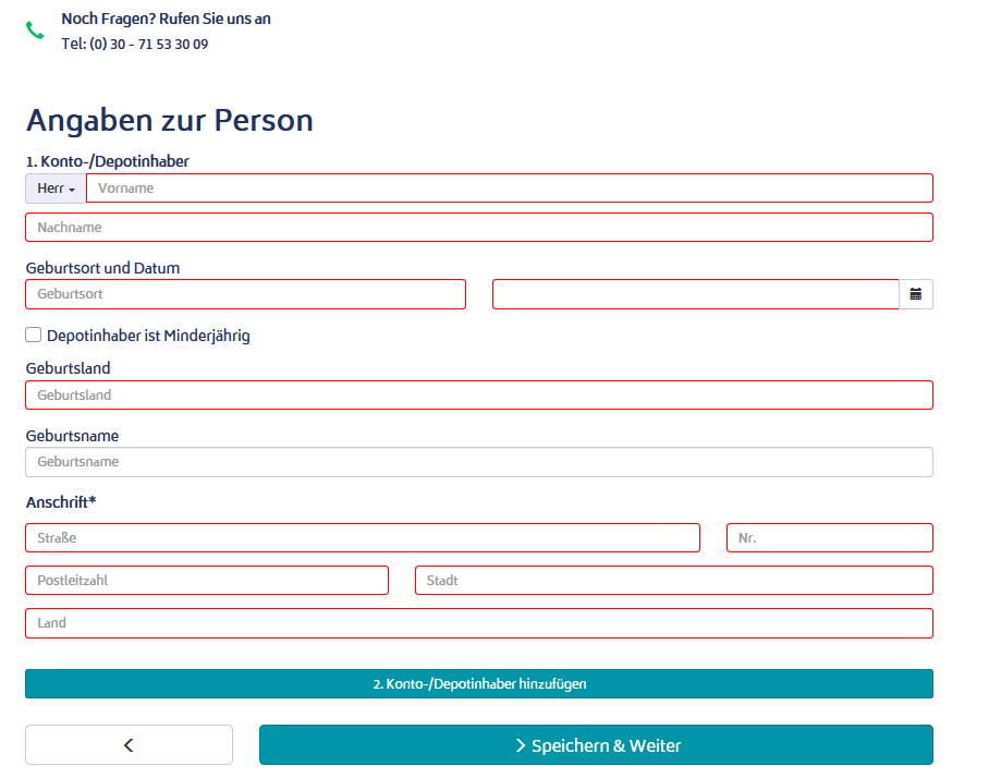 Rentablo Fonds Cashback & Finanzmanager für Österreich - Erfahrung, Test angaben zum konto depotinhaber