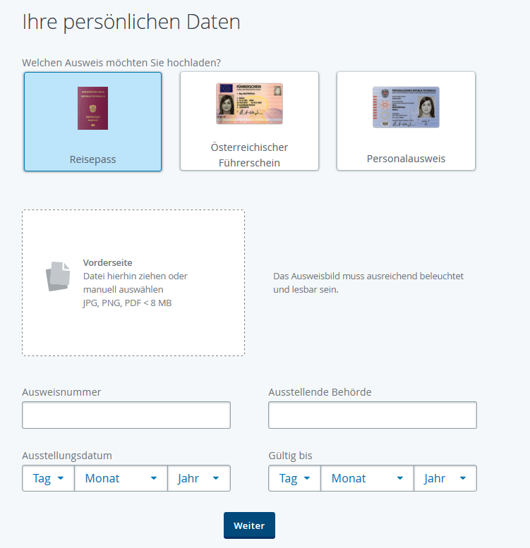 ausweis identitaet