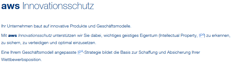 Förderung – Innovationsschutz – AWS IP.Coaching – Österreich