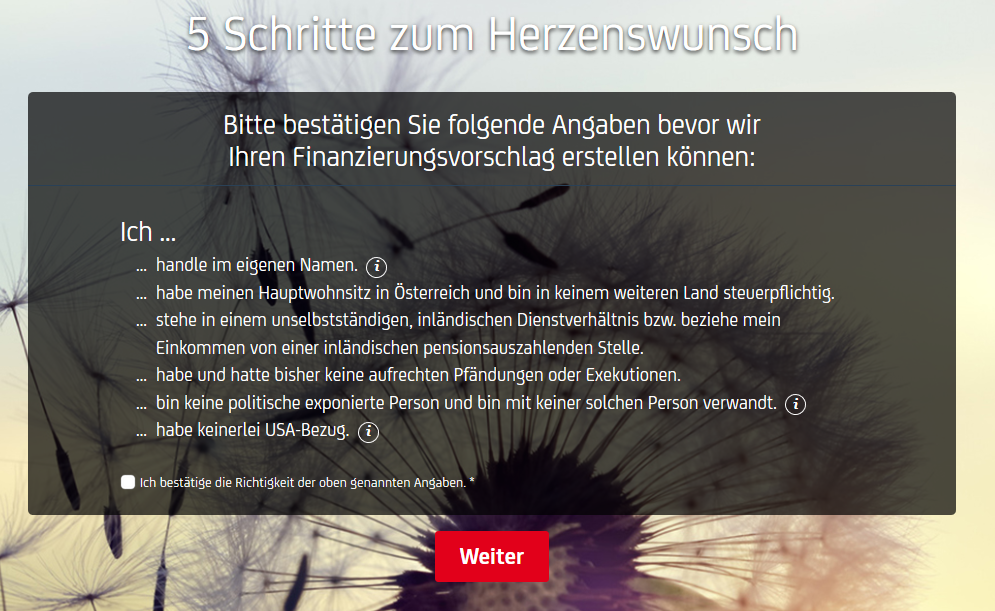 bestaetigung von angaben bank austria