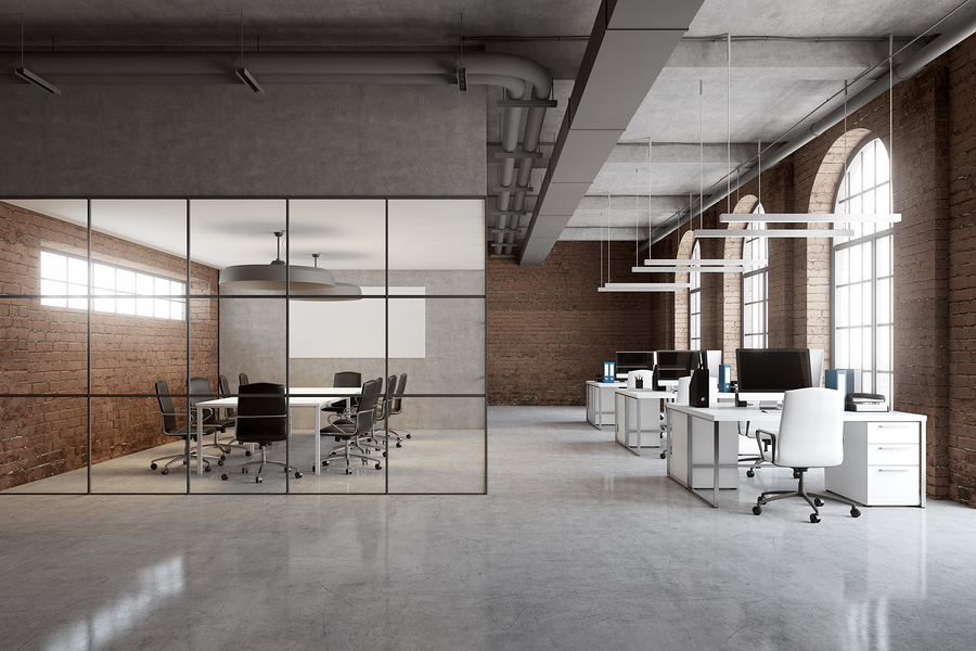 bigstock Brick Office Arch Windows 211160431 1