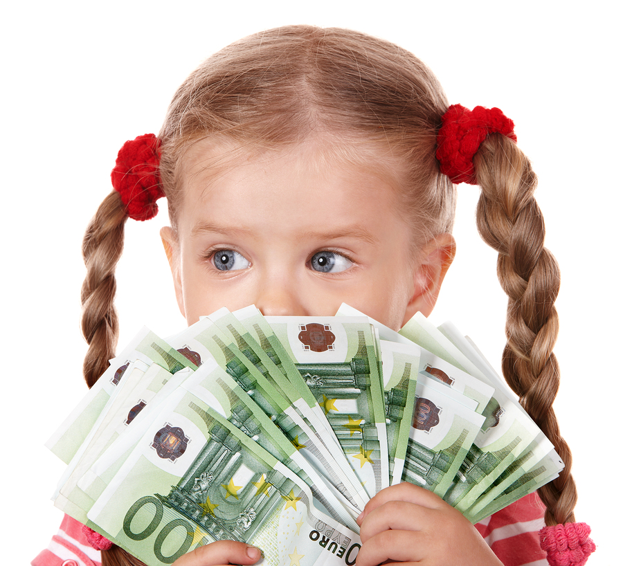 bigstock Happy child with money euro I 21186425 1
