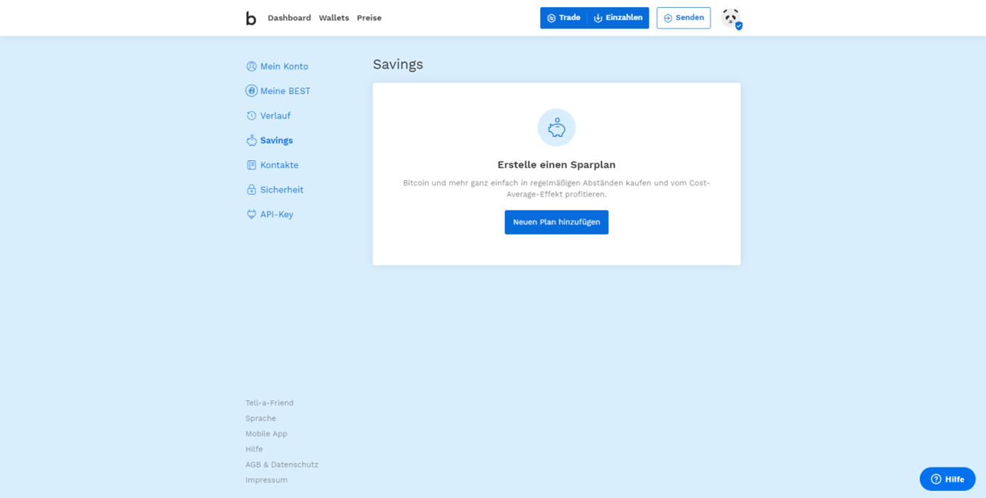 bitpanda savings sparplan