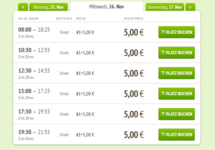 bus angebote