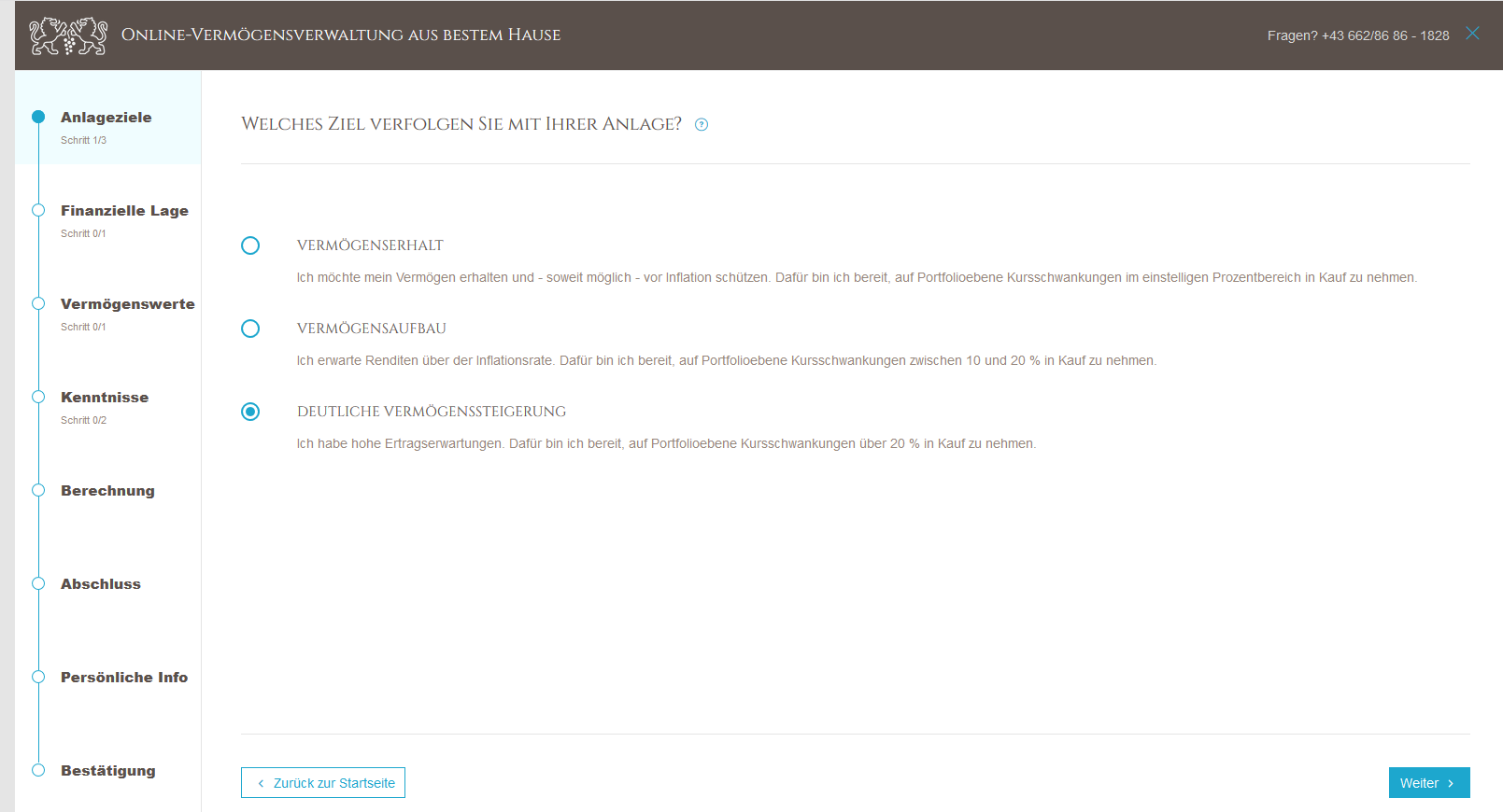 Robo Advisor: Bankhaus Spängler Online Vermögensverwaltung CARL - Erfahrung carl spaengler 1