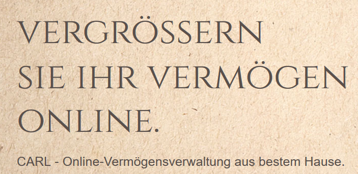Robo Advisor: Bankhaus Spängler Online Vermögensverwaltung CARL - Erfahrung carl spaengler