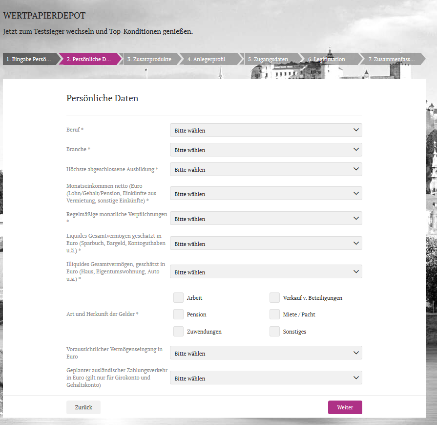 dadat online broker daten 3 vermoegen