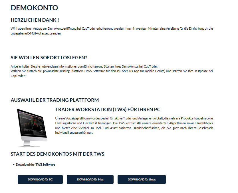 demokonto trading