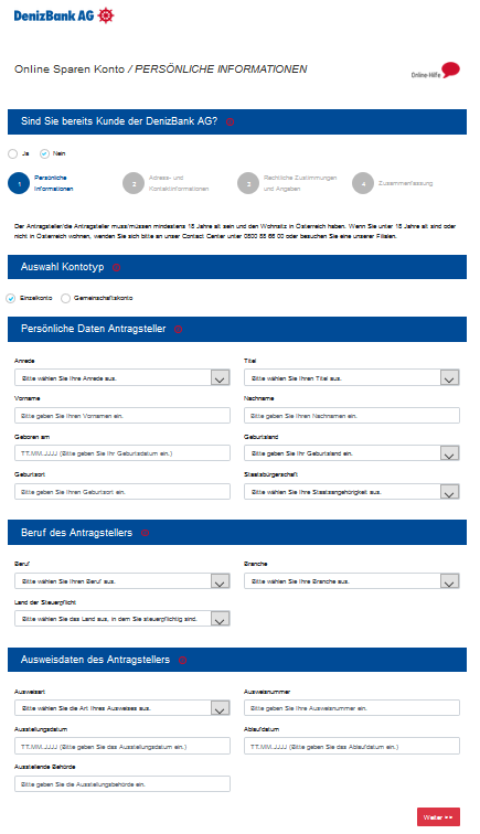 denizbank sparplan persoenliche daten 1
