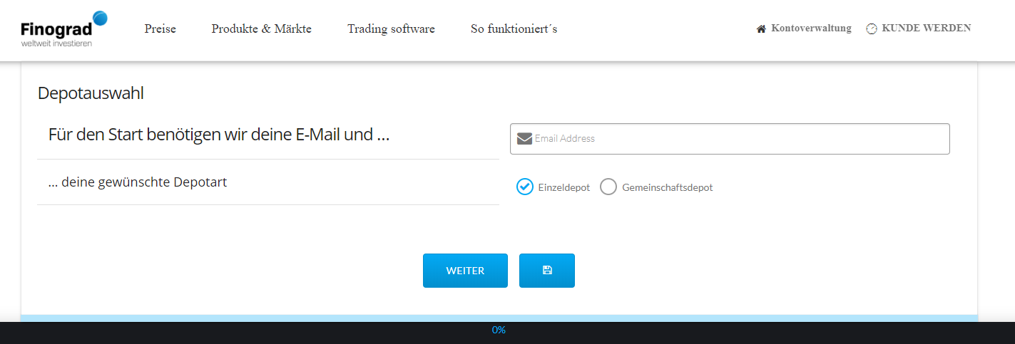 depotauswahl finograd depot