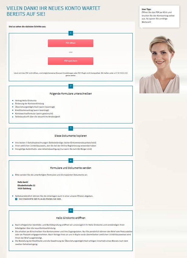 dokumente bestaetigung hellobank gehaltskonto