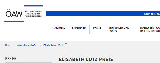 elisabeth lutz preis