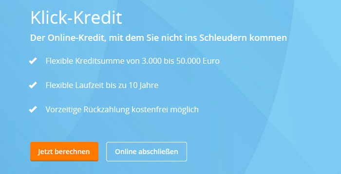 erste bank klick kredit