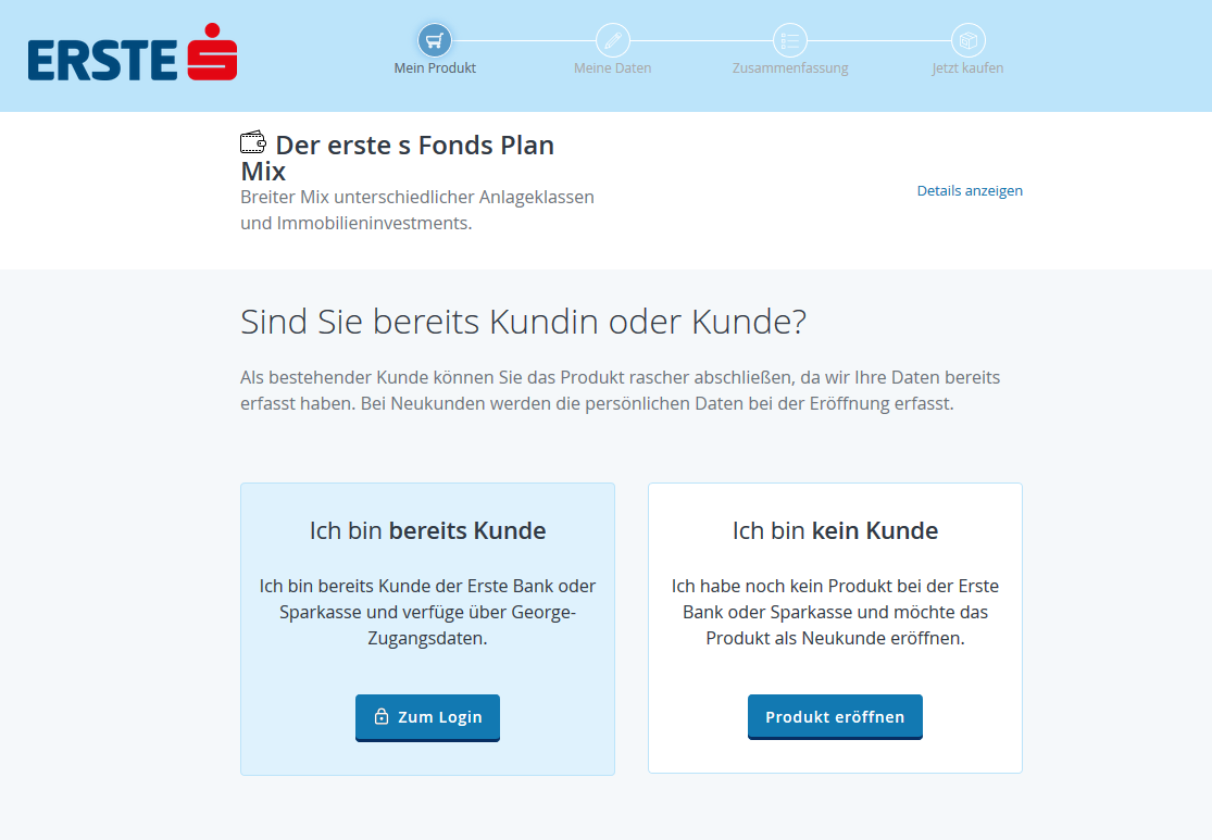 erste bank s fonds plan
