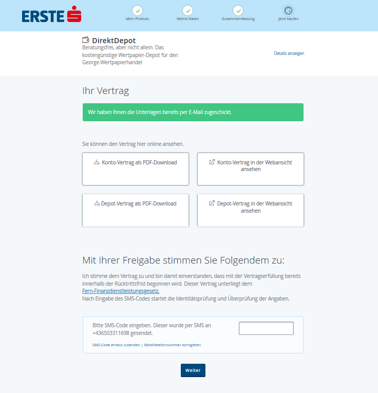 erste direkt depot eroeffnung