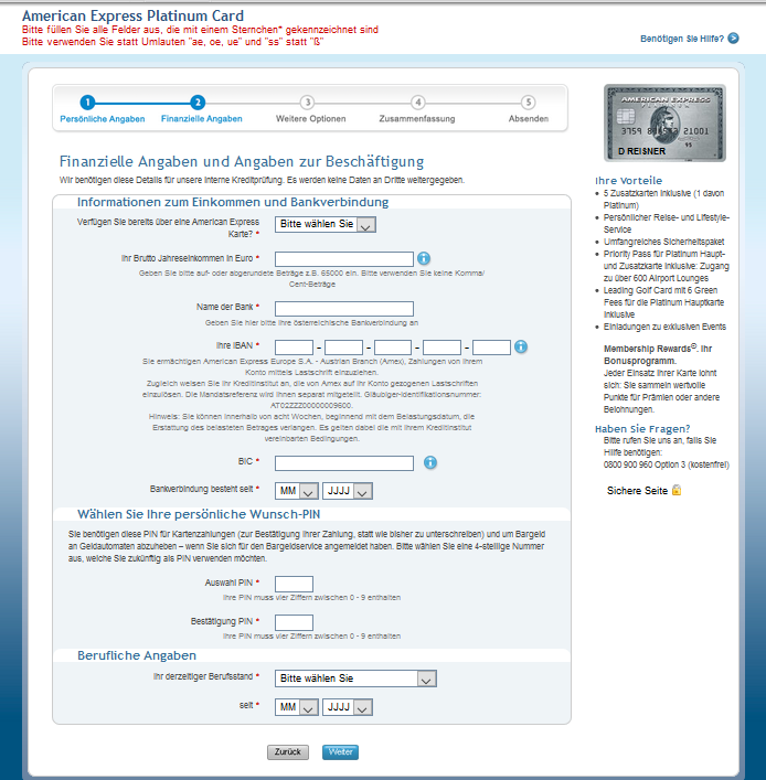 finanzielle angaben gehalt