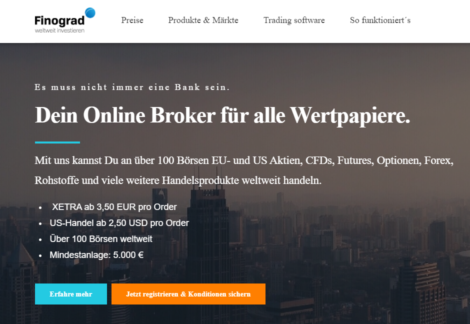 finograd weltweit investieren