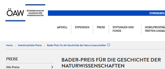 forschung foerderung bader preis naturwissenschaften