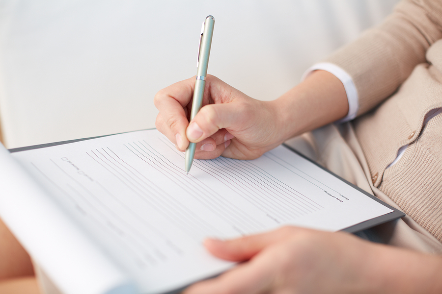 Wichtig: Gesundheitsfragebogen selbst bearbeiten