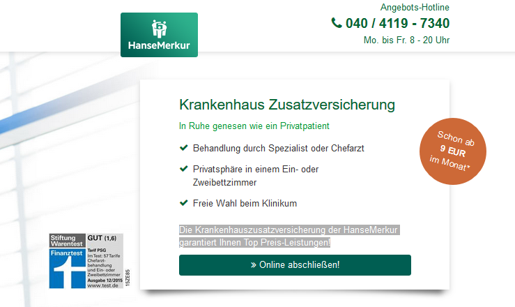 hansemerkur krankenhaus zusatz