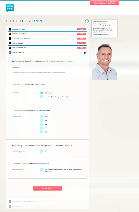 identitaet verrechnungskonto